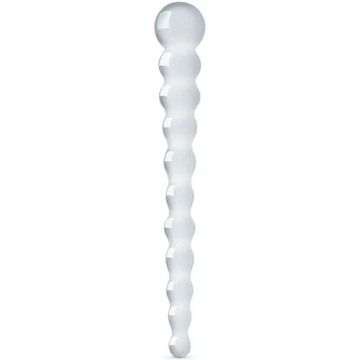 Gildo Glasdildo Nr. 20 - Vågig, Dubbelsidig, 23cm Gildo Glasdildo Nr. 20 - Vågig, Dubbelsidig, 23cm