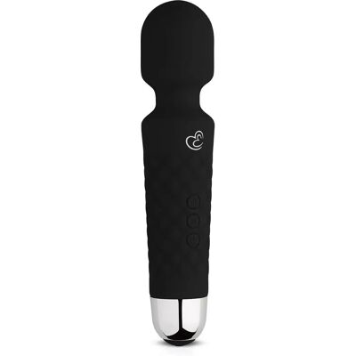 EasyToys Mini Wand Vibrator - Musta - Vesitiivis - 18 Toimintoa EasyToys Mini Wand Vibrator - Musta - Vesitiivis - 18 Toimintoa