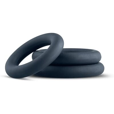 Marque Ensemble de 3 Anneaux de Silicone Gris pour Pénis - Améliorateurs d’Érection Marque Ensemble de 3 Anneaux de Silicone Gris pour Pénis - Améliorateurs d’Érection