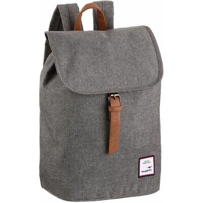 Kangaroos Nylon Rucksack - Casual, Grau, 23x38x13cm Kangaroos Nylon Rucksack - Casual, Grau, 23x38x13cm