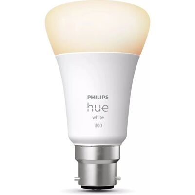 Ampoule intelligente Philips Hue White B22 - 1100 lumens, compatible avec Alexa & Google - Publicité Ampoule intelligente Philips Hue White B22 - 1100 lumens, compatible avec Alexa & Google - Publicité