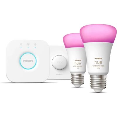 Kit de iluminação inteligente Philips Hue Branco e Cor - Smart Lighting Kit Kit de iluminação inteligente Philips Hue Branco e Cor - Smart Lighting Kit