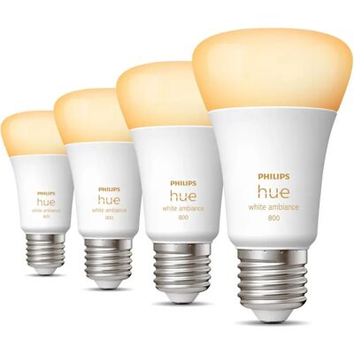 Philips Hue White Ambiance E27 9W/800lm 4 Pz. (929002489804) Philips Hue White Ambiance E27 9W/800lm 4 Pz. (929002489804)