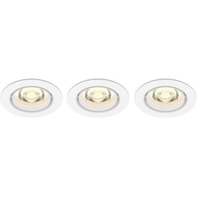 Philips Witte LED Inbouwspot - 3 stuks - 500 lm Philips Witte LED Inbouwspot - 3 stuks - 500 lm