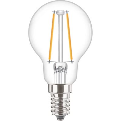 Philips 34774800 - Ampoule LED - Blanc chaud - 2W - E14 - Publicité Philips 34774800 - Ampoule LED - Blanc chaud - 2W - E14 - Publicité