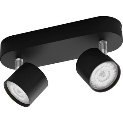 Philips Sorte Dimmable Dobbel LED Spotlight - Spotlight Philips Sorte Dimmable Dobbel LED Spotlight - Spotlight