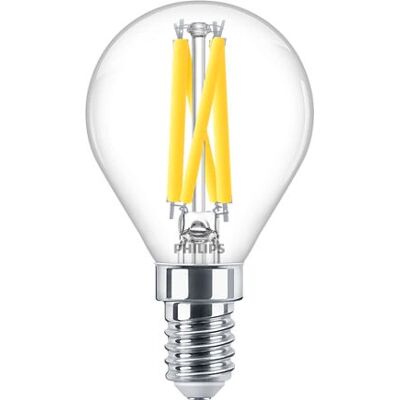 Ampoule LED Philips Éclairage chaud - E14 - 5.9W - D - Publicité Ampoule LED Philips Éclairage chaud - E14 - 5.9W - D - Publicité