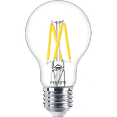 Philips Bombilla LED - Luz cálida - 2200-2700K - E27 - 3.4W - Larga duración Philips Bombilla LED - Luz cálida - 2200-2700K - E27 - 3.4W - Larga duración