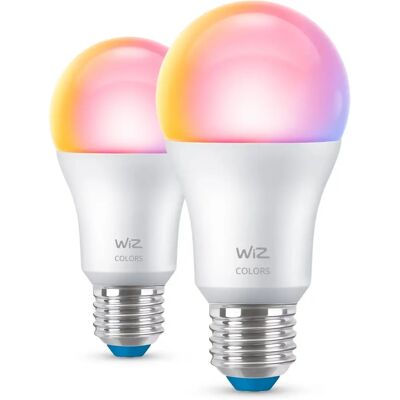 WiZ Smart Glödlampa - Vit & Färg - Wi-Fi - 2-Pack WiZ Smart Glödlampa - Vit & Färg - Wi-Fi - 2-Pack