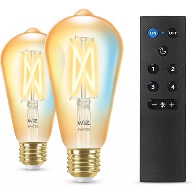 WiZ Wi-Fi & Bluetooth Smart Bulb - Golden - 7W - Indoor WiZ Wi-Fi & Bluetooth Smart Bulb - Golden - 7W - Indoor