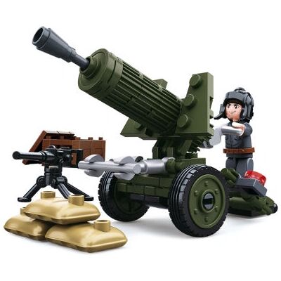 Sluban M38-B0678A Armee WWII Russische Artillerie - Bau-Spielzeug Sluban M38-B0678A Armee WWII Russische Artillerie - Bau-Spielzeug