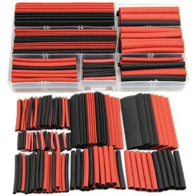 TRC Krimpkous Set - 150 stuks, Zwart, Rood TRC Krimpkous Set - 150 stuks, Zwart, Rood