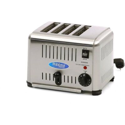 Tostapane Maxima MT-4 - Retro in Acciaio Inox 4 Fette Tostapane Maxima MT-4 - Retro in Acciaio Inox 4 Fette
