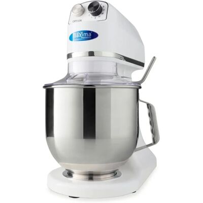 Maxima Mixeur Planétaire 7L - Acier inoxydable - 11 Vitesses - Blanc - Équipement de cuisine Maxima Mixeur Planétaire 7L - Acier inoxydable - 11 Vitesses - Blanc - Équipement de cuisine
