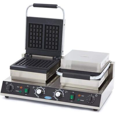 Gastroudstyr Maxima Waffle Maker Doppio - Rivestimento Antiaderente, Temperatura Regolabile Gastroudstyr Maxima Waffle Maker Doppio - Rivestimento Antiaderente, Temperatura Regolabile