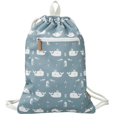 Fresk Sac de Sport Baleine Bleue - Sac à dos - Publicité Fresk Sac de Sport Baleine Bleue - Sac à dos - Publicité