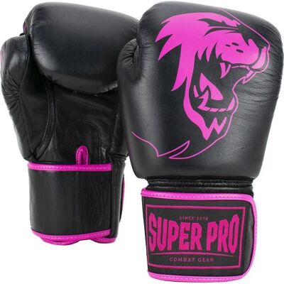 Super Pro Bokshandschoenen Leer Zwart/Wit - 16 oz - Boksen Type Super Pro Bokshandschoenen Leer Zwart/Wit - 16 oz - Boksen Type