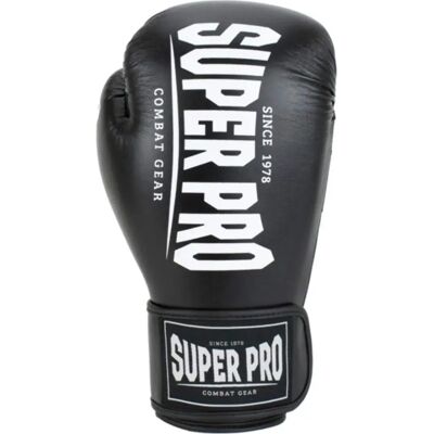 Super Pro Bokshandschoenen - Maat 14 - Zwart-Wit - Boksmateriaal Super Pro Bokshandschoenen - Maat 14 - Zwart-Wit - Boksmateriaal