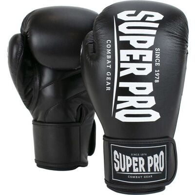 Super Pro Boxhandschuhe 12 oz Schwarz-Weiß - Boxhandschuhe Super Pro Boxhandschuhe 12 oz Schwarz-Weiß - Boxhandschuhe