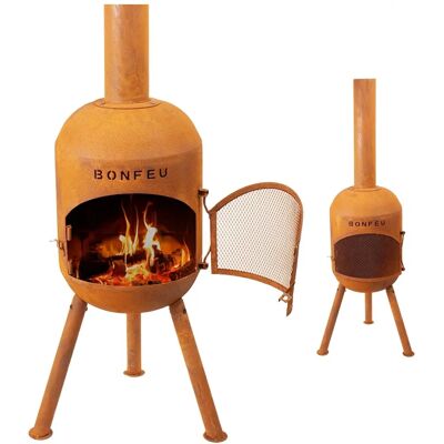 BonFeu 3401R Chauffage Extérieur Rouille - 126cm - 34cm - BBQ & Sécurité BonFeu 3401R Chauffage Extérieur Rouille - 126cm - 34cm - BBQ & Sécurité