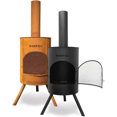 BONFEU BONTON 60 Rouille Cheminée Extérieure - Cheminée d'extérieur BONFEU BONTON 60 Rouille Cheminée Extérieure - Cheminée d'extérieur