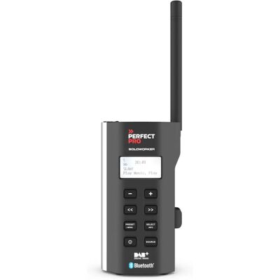 PerfectPro Soloworker DAB+ Bluetooth Persoonlijke Radio - Zwart PerfectPro Soloworker DAB+ Bluetooth Persoonlijke Radio - Zwart