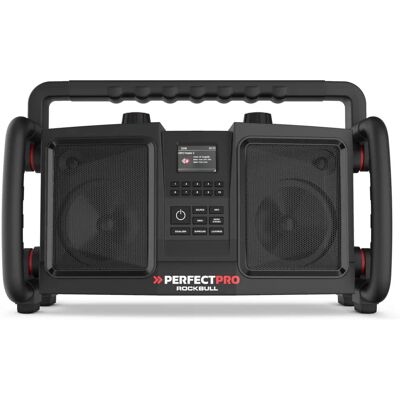 PerfectPro Rockbull Baustellenradio - Robust, Bluetooth, DAB+ PerfectPro Rockbull Baustellenradio - Robust, Bluetooth, DAB+