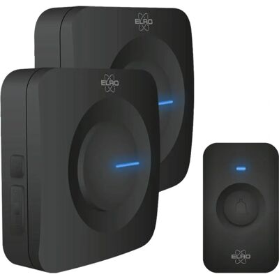 ELRO DB3000 Wireless Doorbell Set - Black ELRO DB3000 Wireless Doorbell Set - Black