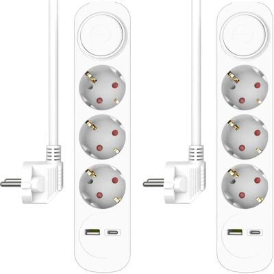 ELRO 5-gniazdkowa listwa z USB i ochroną dzieci ELRO 5-gniazdkowa listwa z USB i ochroną dzieci