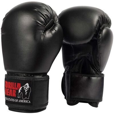 GORILLA WEAR Combat Gloves - 8oz Black GORILLA WEAR Combat Gloves - 8oz Black