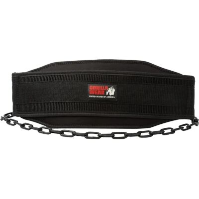 Gorilla Wear GW Nylon Dip-Gürtel - Robuster schwarzer Support Gorilla Wear GW Nylon Dip-Gürtel - Robuster schwarzer Support