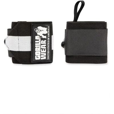 Gorilla Wear Ultra Handgelenkbandagen - Schwarz/Weiß Unterstützung Gorilla Wear Ultra Handgelenkbandagen - Schwarz/Weiß Unterstützung