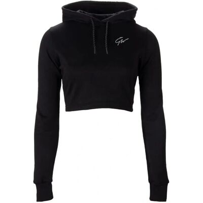 Gorilla Wear Pixley Crop Top Hoodie - Svart - Crop Top Hoodie Gorilla Wear Pixley Crop Top Hoodie - Svart - Crop Top Hoodie