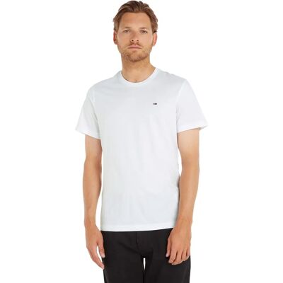 Tommy Hilfiger Regular Fit Crew T-Shirt (DM0DM04411) - klassisk vit Tommy Hilfiger Regular Fit Crew T-Shirt (DM0DM04411) - klassisk vit