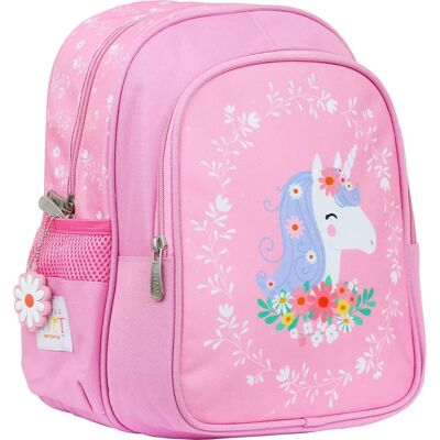 Zaino scuola unicorno rosa di A Little Lovely Company - Compartimento isolato per cibo Zaino scuola unicorno rosa di A Little Lovely Company - Compartimento isolato per cibo