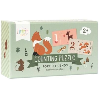 A Little Lovely Company PGCPFF01 Zvířecí puzzle - 20 kusů A Little Lovely Company PGCPFF01 Zvířecí puzzle - 20 kusů