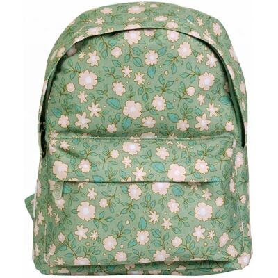 A Little Lovely Company Sac à Dos Vert aux Fleurs - Sac à Dos A Little Lovely Company Sac à Dos Vert aux Fleurs - Sac à Dos