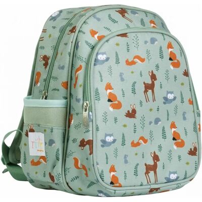 A Little Lovely Company Forest Friends - Sac à Dos Vert - Unisexe A Little Lovely Company Forest Friends - Sac à Dos Vert - Unisexe