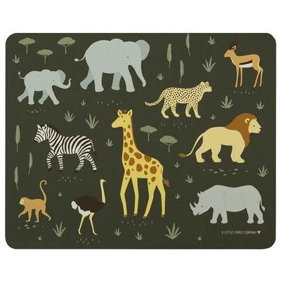 A Little Lovely Company - Savanna - Vinyl - One Size - placemat A Little Lovely Company - Savanna - Vinyl - One Size - placemat