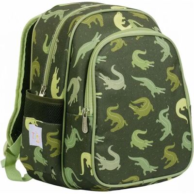 Sac à Dos Crocodile Vert de A Little Lovely Company - Isotherme, 16L - Enfants 3+ Sac à Dos Crocodile Vert de A Little Lovely Company - Isotherme, 16L - Enfants 3+