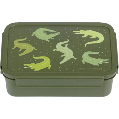 A Little Lovely Company Grüner Krokodil Bento Lunchbox A Little Lovely Company Grüner Krokodil Bento Lunchbox