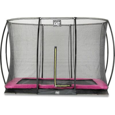 Trampoline Silhouette Ground de Exit Toys - Rose, 214x305cm, avec Filet de Sécurité - Publicité Trampoline Silhouette Ground de Exit Toys - Rose, 214x305cm, avec Filet de Sécurité - Publicité