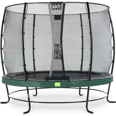 EXIT Elegant trampoline Ø 305cm with Economy safety net - green EXIT Elegant trampoline Ø 305cm with Economy safety net - green