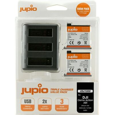 Jupio - AB1 - DJI Osmo Action - 1220mAh - Akku-Pack Jupio - AB1 - DJI Osmo Action - 1220mAh - Akku-Pack