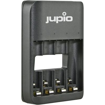 Jupio - JBC0110 - 4 emplacements - AA/AAA - Battery charger - Publicité Jupio - JBC0110 - 4 emplacements - AA/AAA - Battery charger - Publicité
