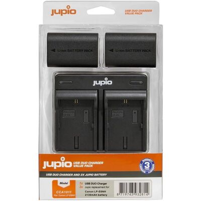 Jupio Canon LP-E6NH Battery Pack & Dual Charger Jupio Canon LP-E6NH Battery Pack & Dual Charger