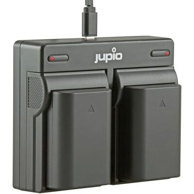Jupio Ladegerät-Set - 2 Olympus BLX-1 Batterien - 2280mAh Jupio Ladegerät-Set - 2 Olympus BLX-1 Batterien - 2280mAh