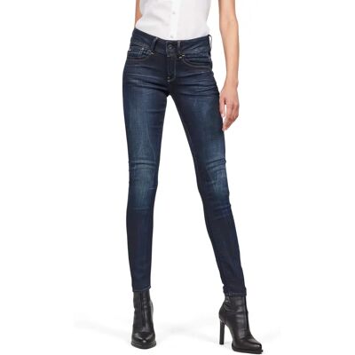 G-Star Raw Jean Femme Lynn Taille Moyenne - Marine G-Star Raw Jean Femme Lynn Taille Moyenne - Marine