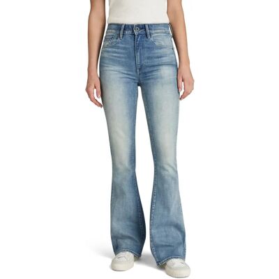 G-Star RAW 3301 High Flare Jeans - Bleu clair - Femmes - Élégant & Durable - Publicité G-Star RAW 3301 High Flare Jeans - Bleu clair - Femmes - Élégant & Durable - Publicité