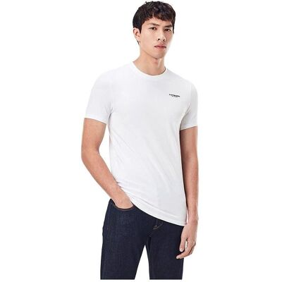G-Star Slim Base Kurzarm Rundhals T-Shirt (D19070-C723) - weiß G-Star Slim Base Kurzarm Rundhals T-Shirt (D19070-C723) - weiß